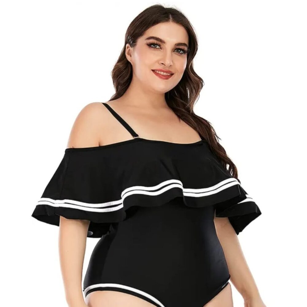 Women's one-piece swimsuit, plus size swimsuit with tummy control NEW - Picture 5 of 14